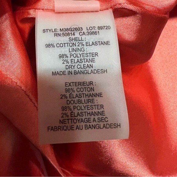 Tahari Kristin sheath dress in Teaberry/Peach Freeze size 4 - Picture 5 of 5